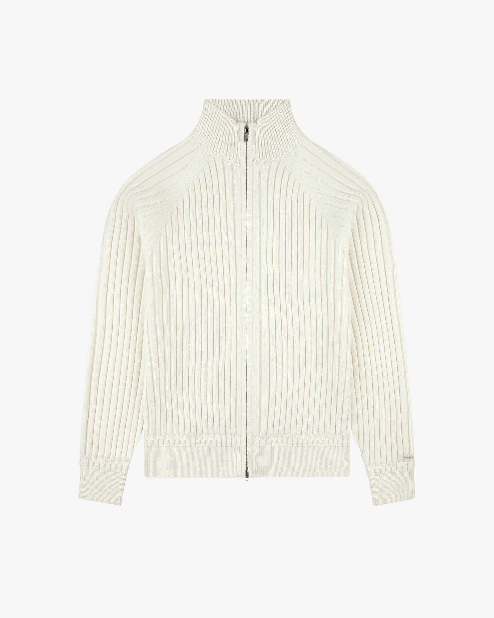 Drop Needle Full-Zip Sweater