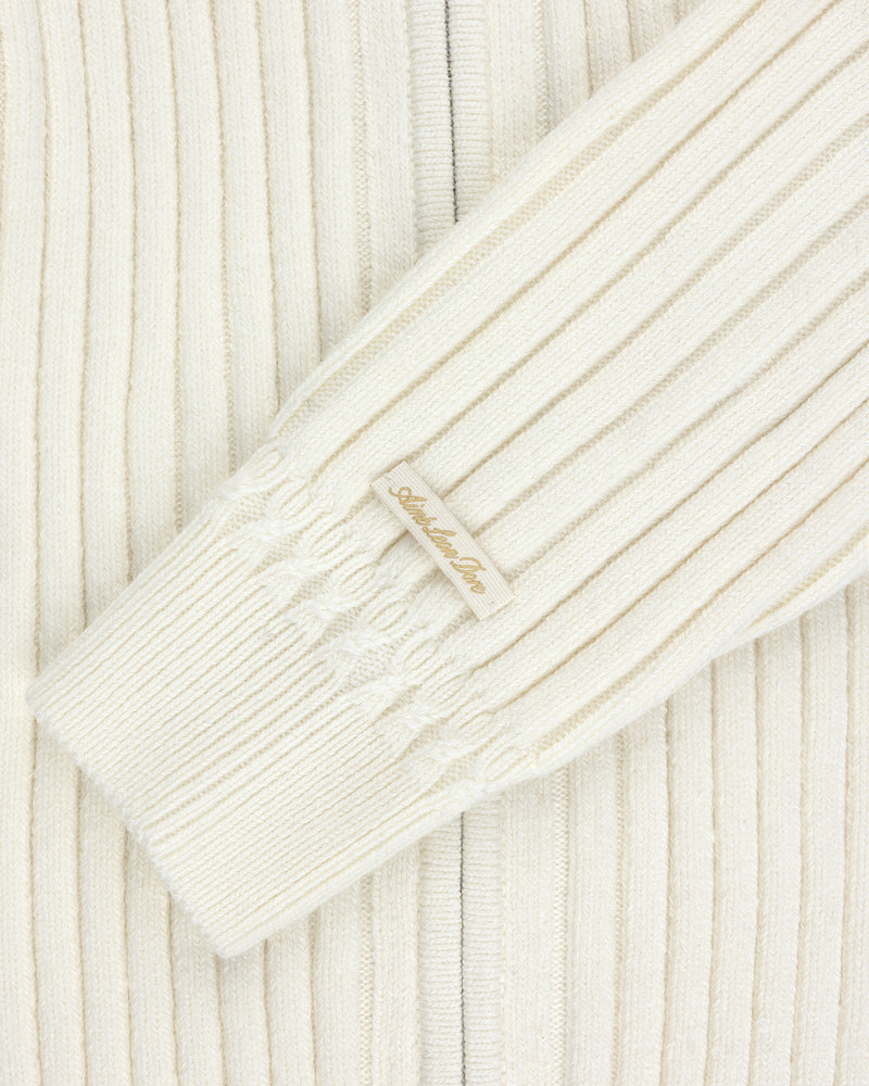 Drop Needle Full-Zip Sweater