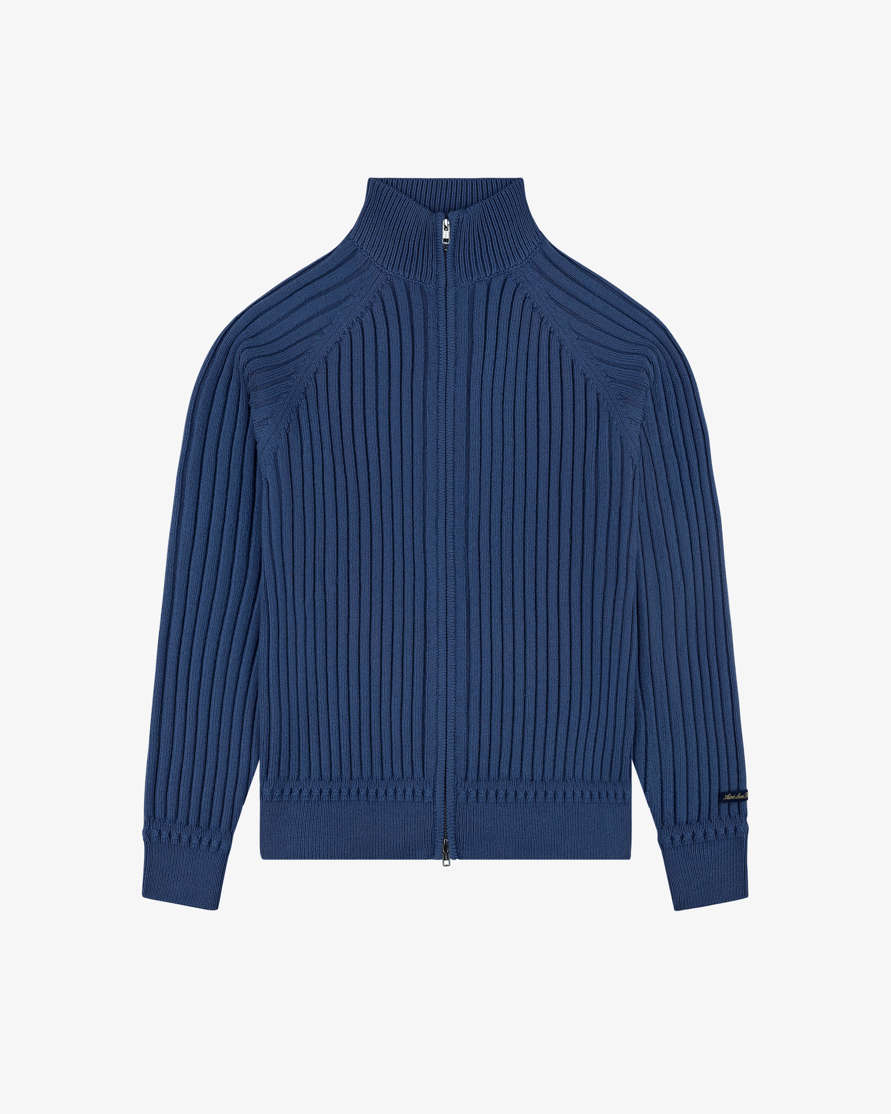 Drop Needle Full-Zip Sweater