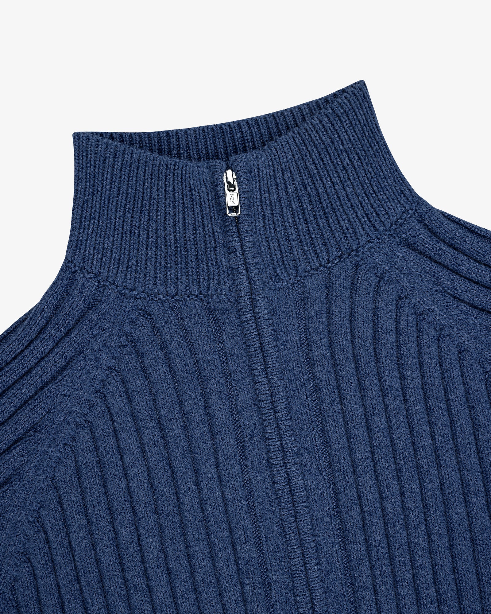 Drop Needle Full-Zip Sweater
