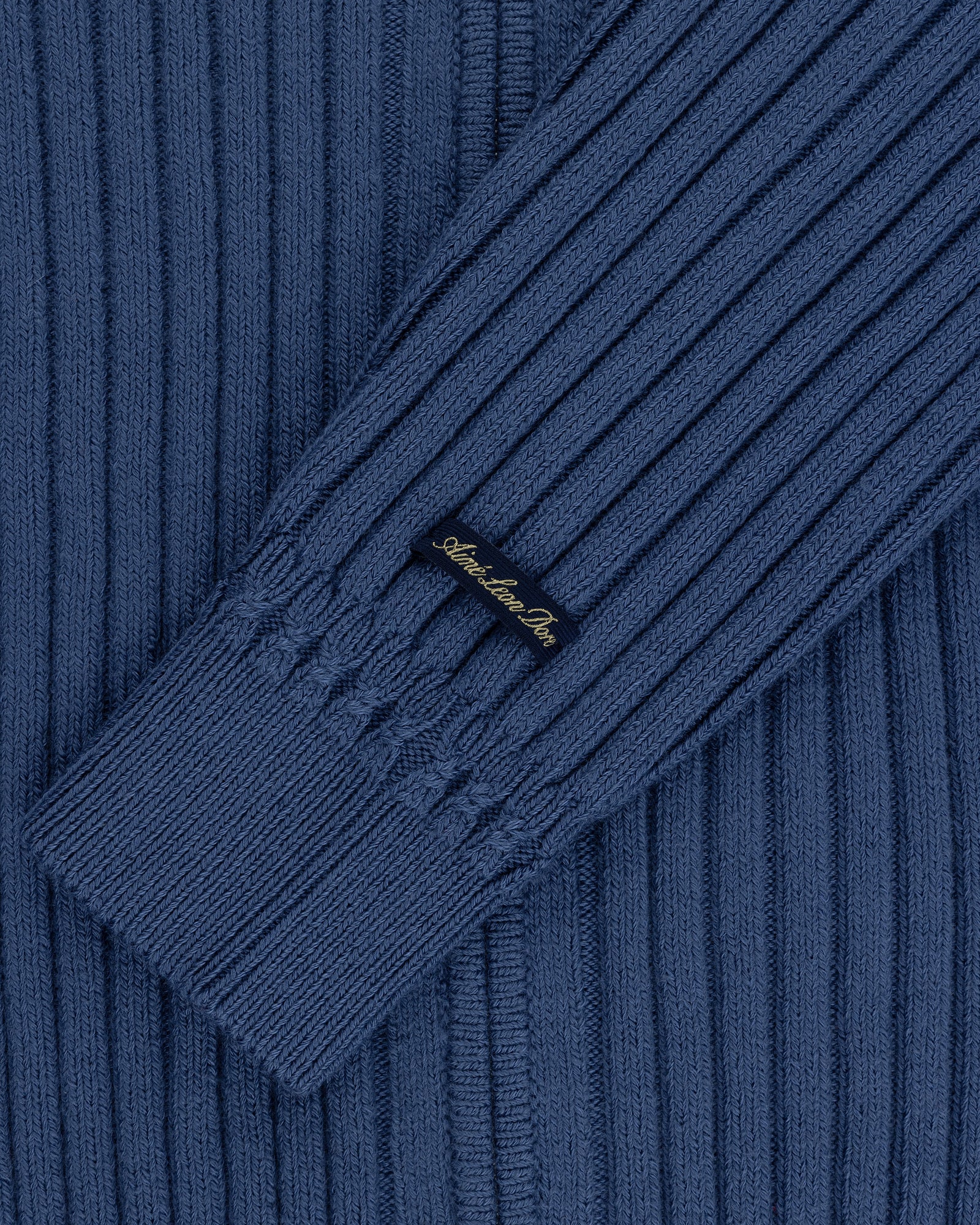 Drop Needle Full-Zip Sweater