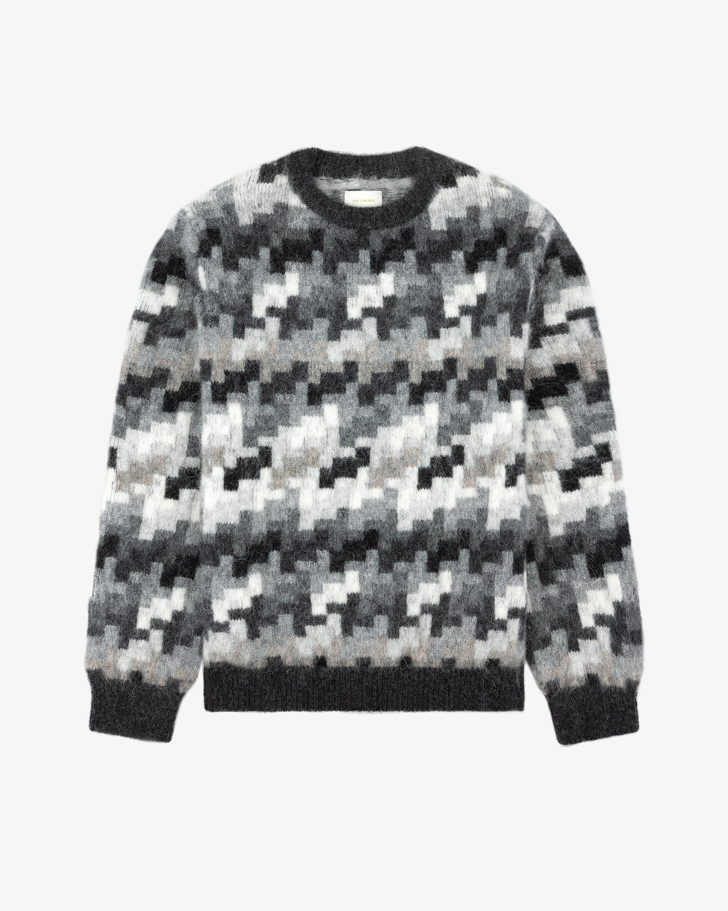 Surplus Houndstooth Crewneck Sweater