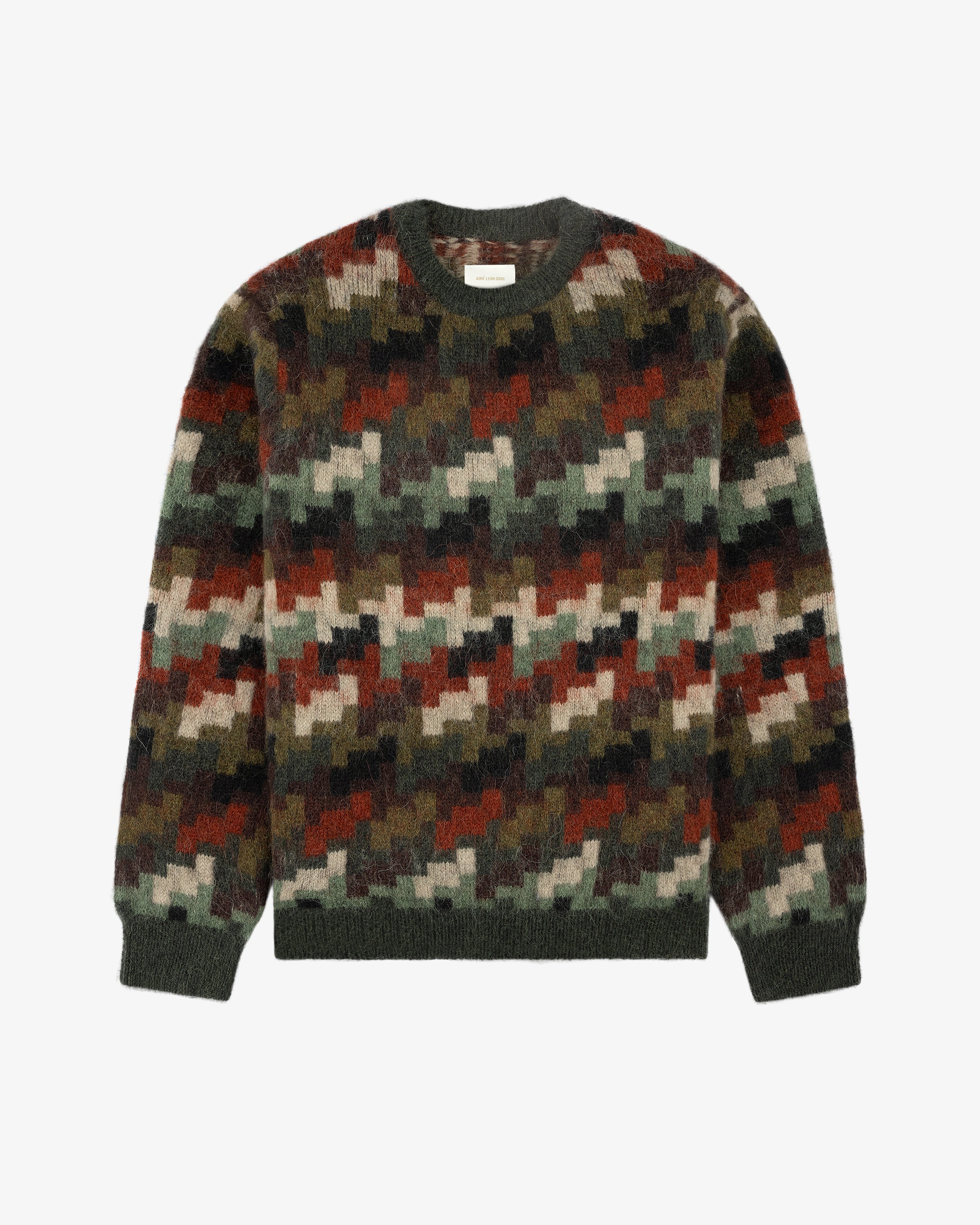 Surplus Houndstooth Crewneck Sweater