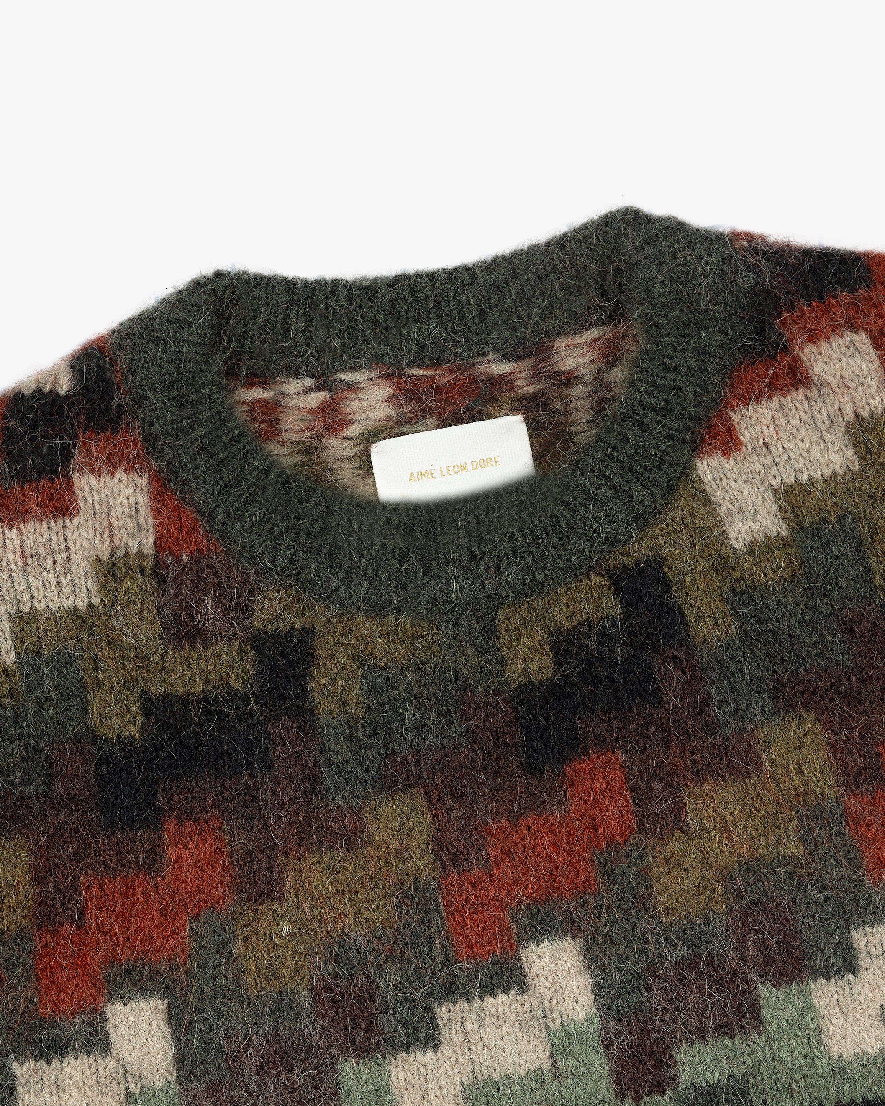 Surplus Houndstooth Crewneck Sweater