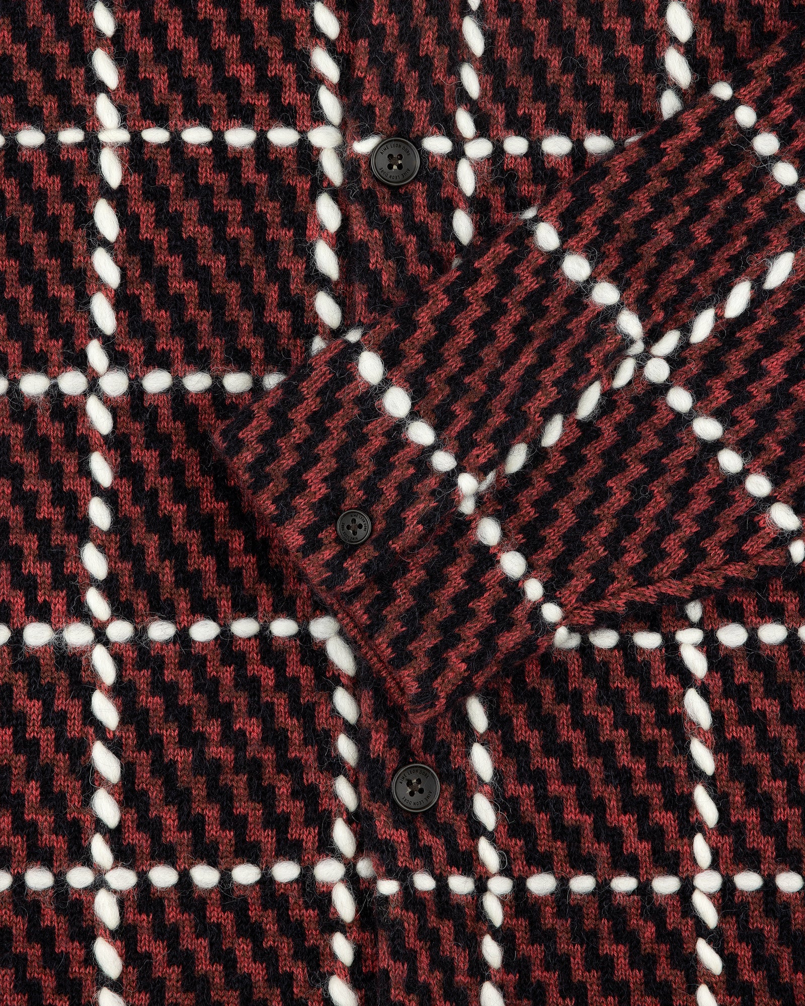 Plaid Hand-Knit Overshirt