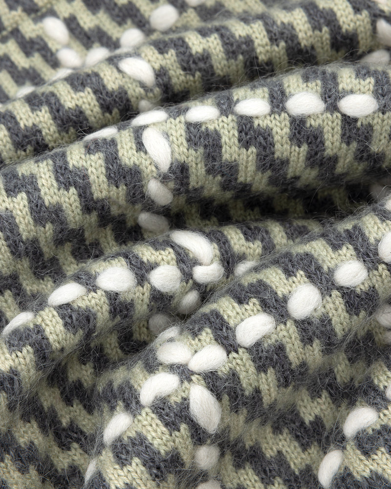 Plaid Hand-Knit Overshirt