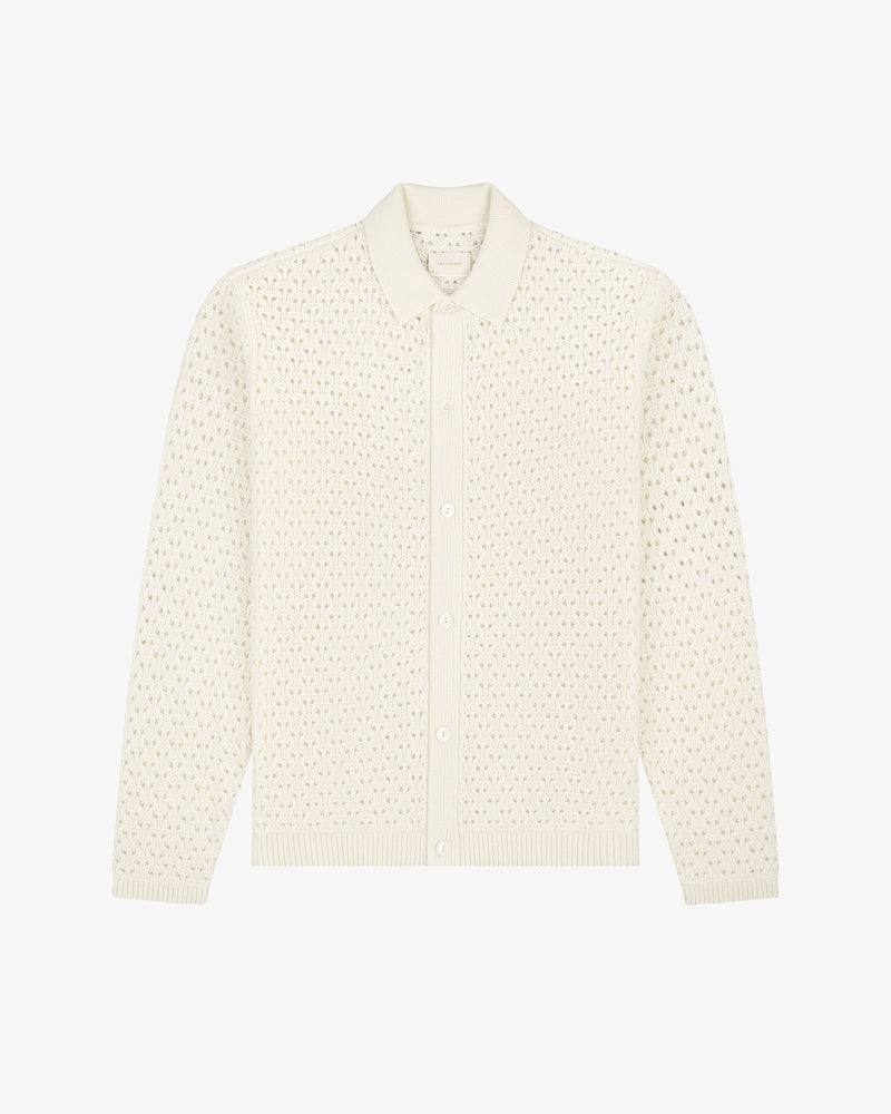 Knit Polo      Cardigan