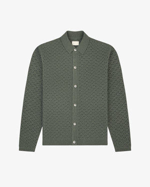 Knit Polo      Cardigan