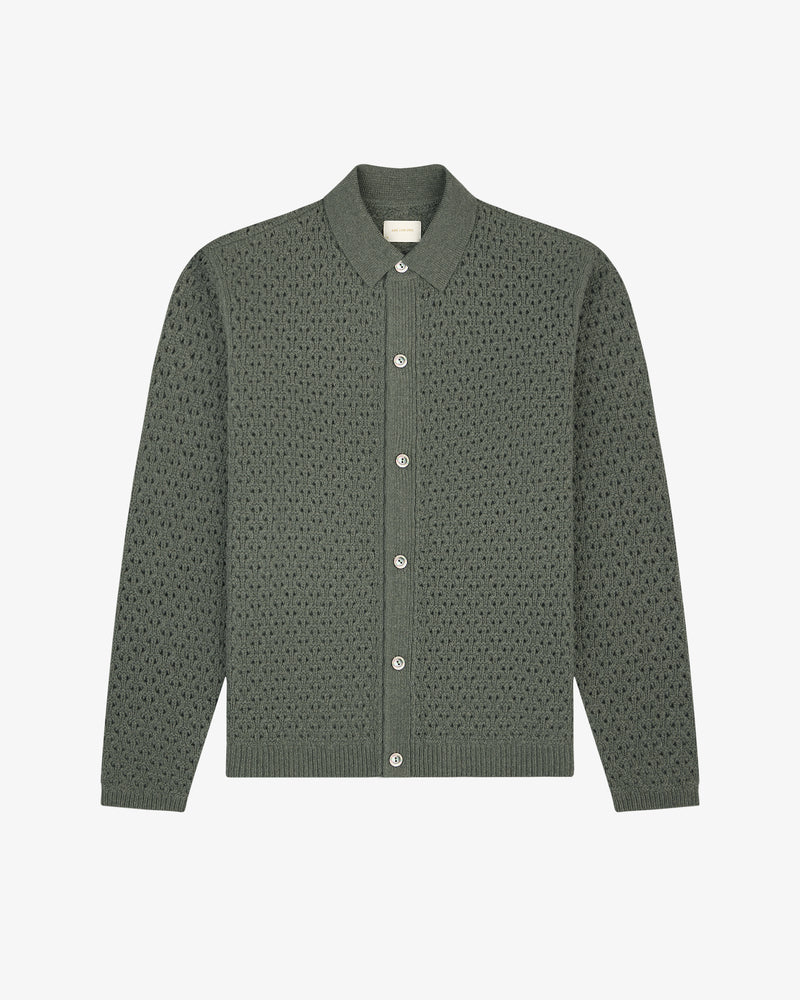 Knit Polo      Cardigan