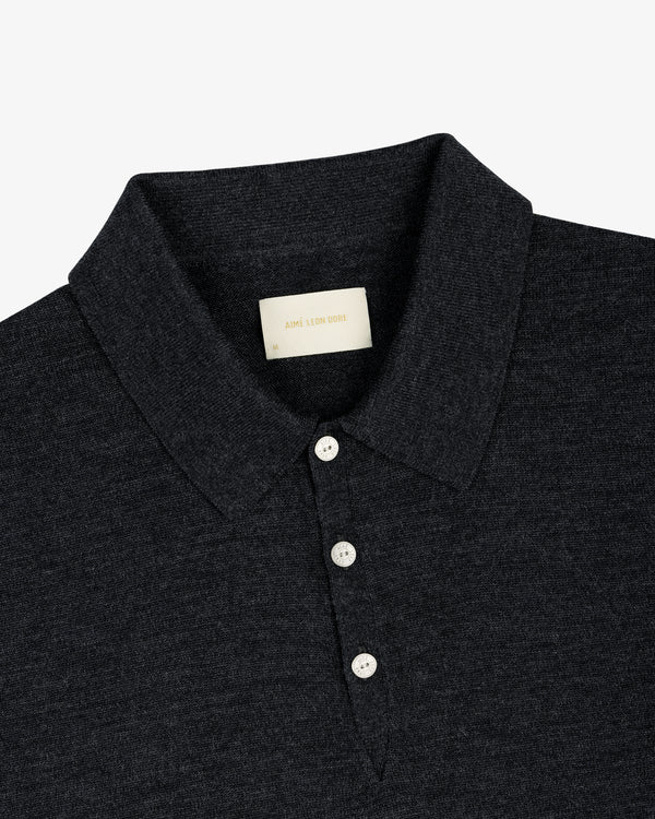 Long-Sleeve Merino Polo