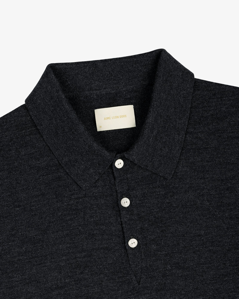 Long-Sleeve Merino Polo