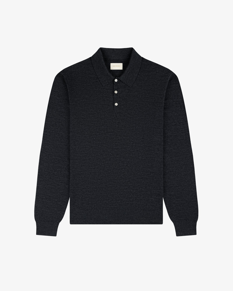 Long-Sleeve Merino Polo
