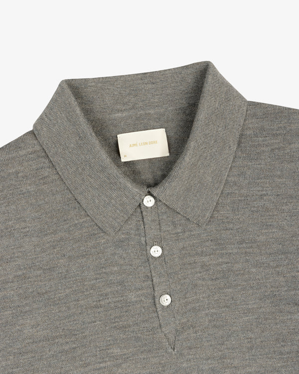 Long-Sleeve Merino Polo