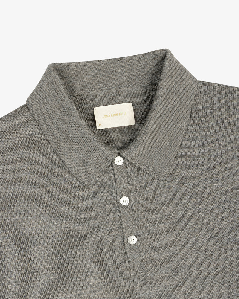 Long-Sleeve Merino Polo