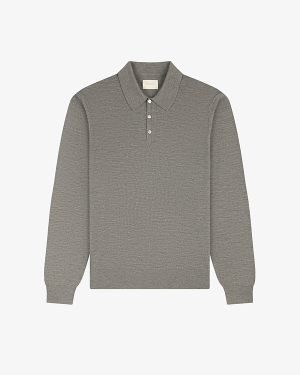 Long-Sleeve Merino Polo