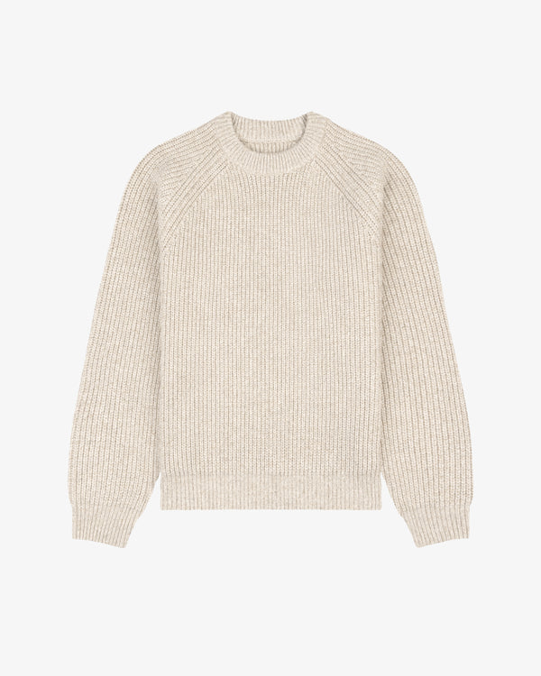 Heavyweight Shaker Stitch Crewneck