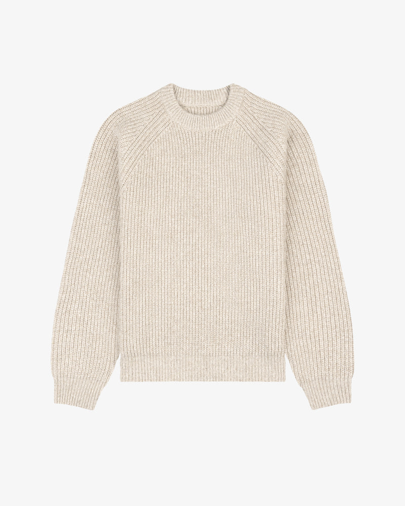 Heavyweight Shaker Stitch Crewneck