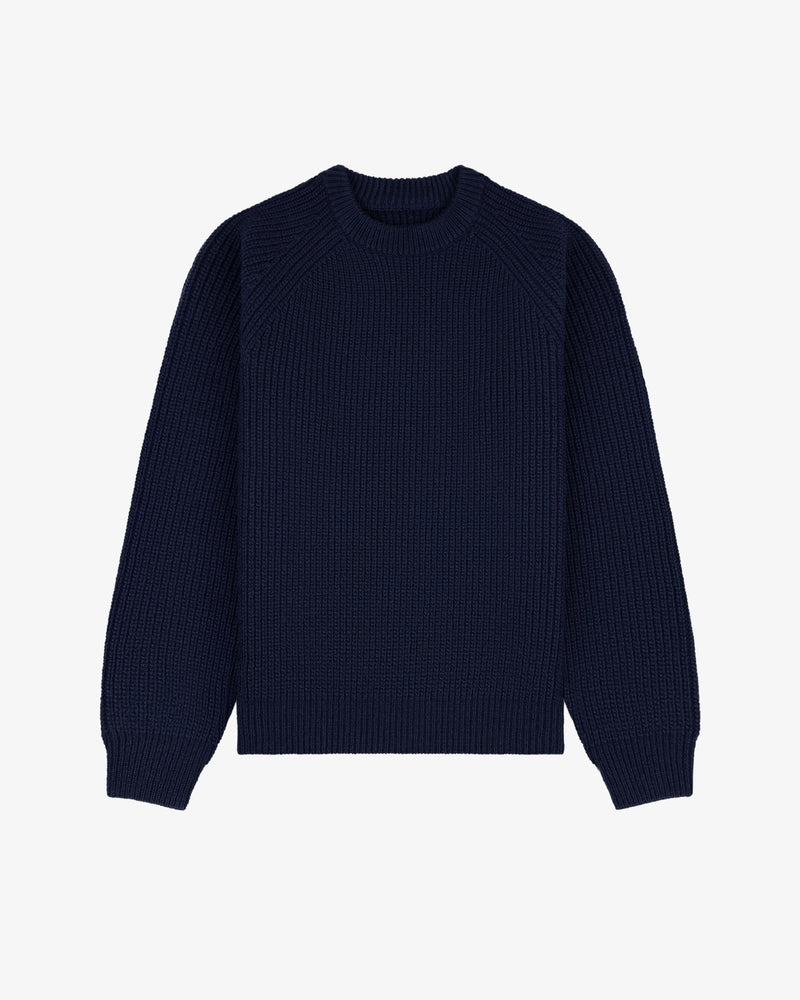Heavyweight Shaker Stitch Crewneck