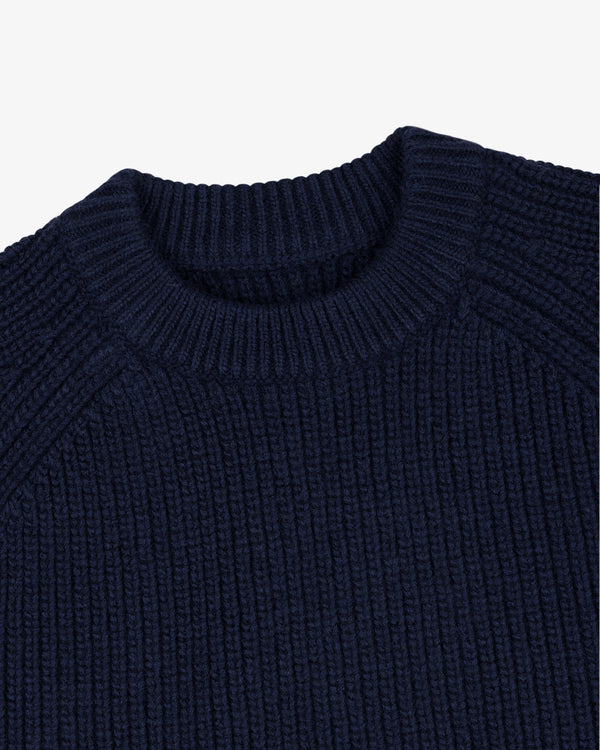 Heavyweight Shaker Stitch Crewneck