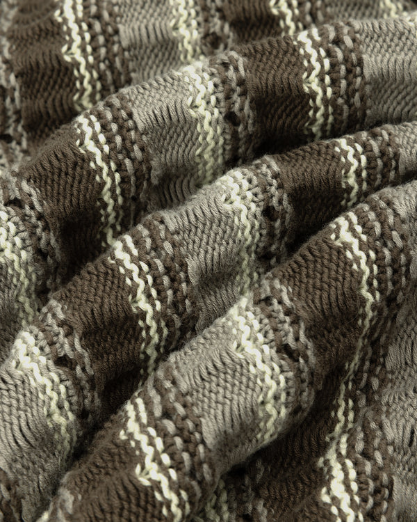 Jacquard Striped Cardigan