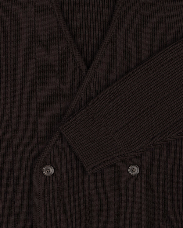 Double-Breasted Merino     Cardigan