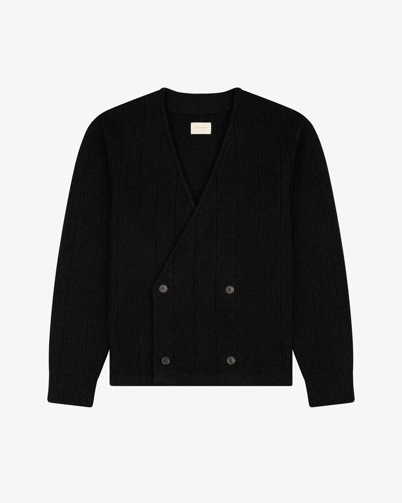 Double-Breasted Merino     Cardigan