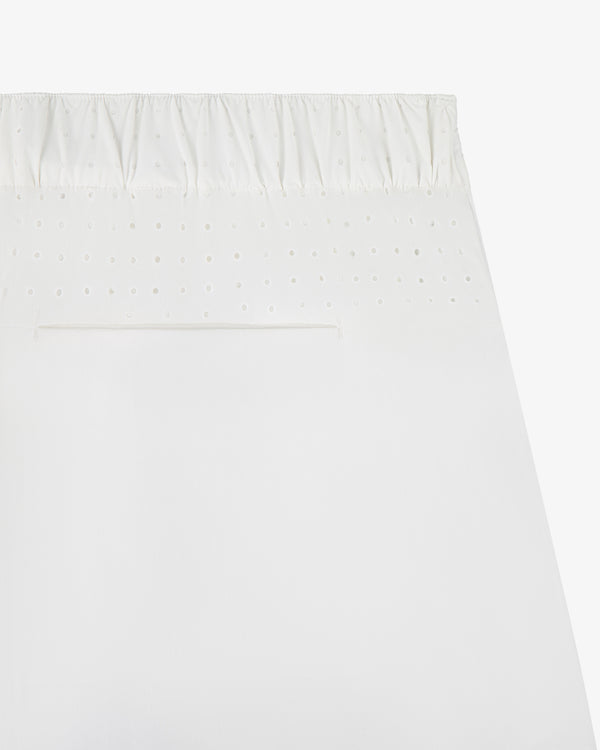 ALD/New Balance RC56 Performance Nylon Trouser with elastic waistband and horizontal slit pocket below the waistband.