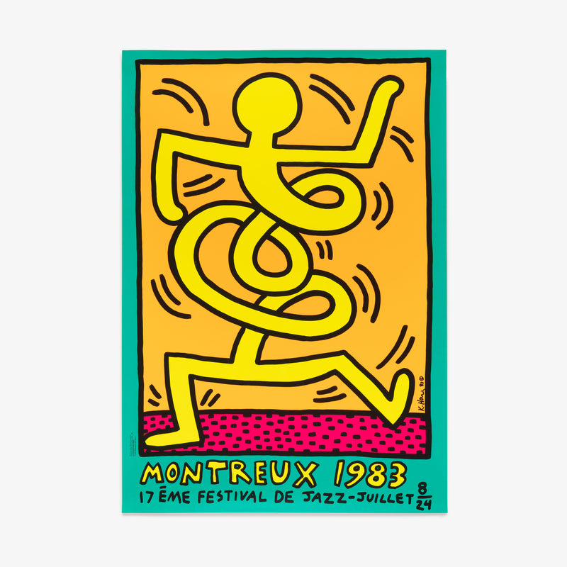 Montreux Jazz Festival 1983 Original Keith Haring Poster