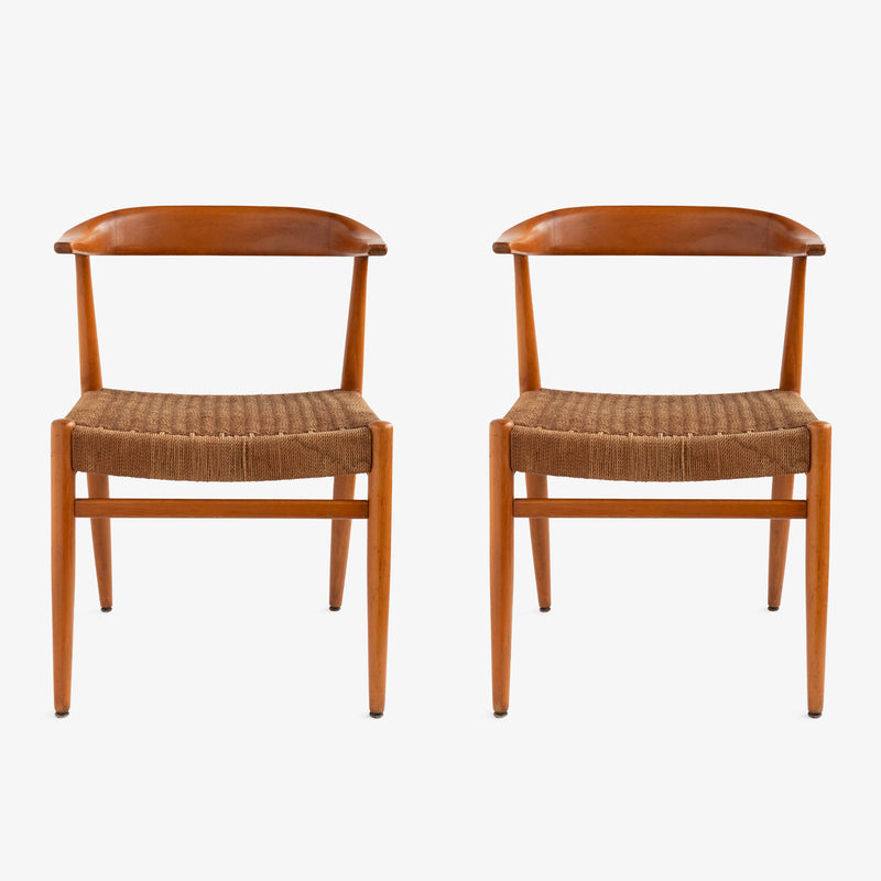 Pair of Swedish 1960s Double Chord Chairs