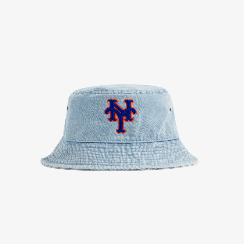 Vintage New York Mets Denim Bucket Hat