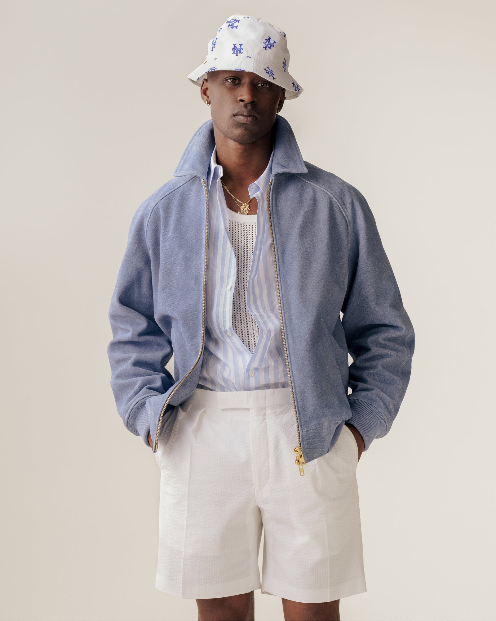Denim Printed Leather Jacket – Aimé Leon Dore