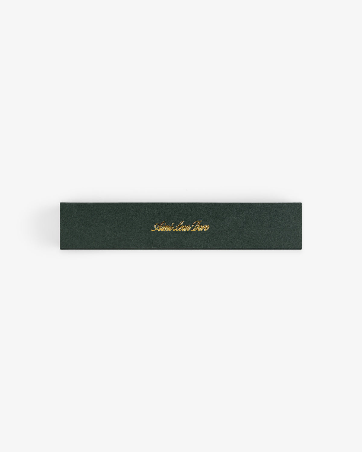 A rectangular dark green box labeled Mulberry Incense in gold cursive, shown on a white background.