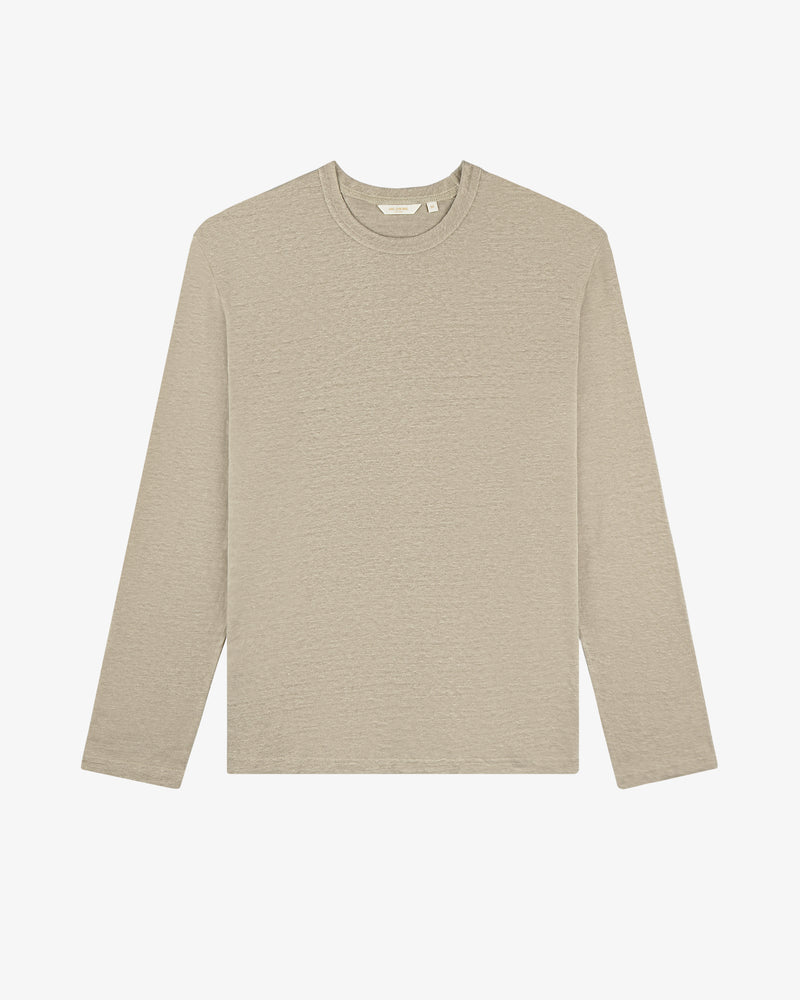 Long-Sleeve Linen Tee