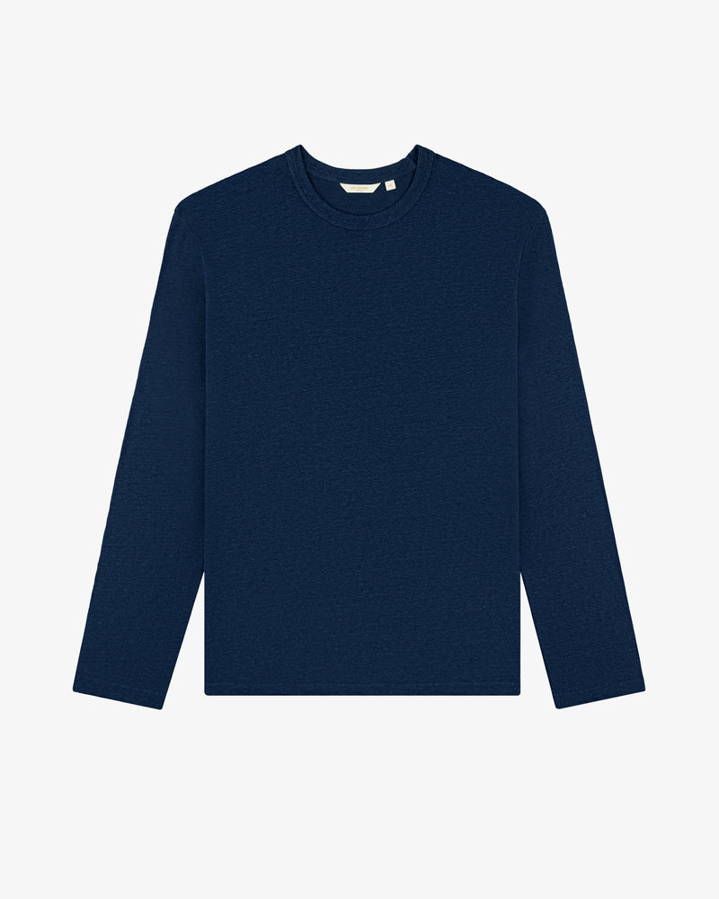 Long-Sleeve Linen Tee