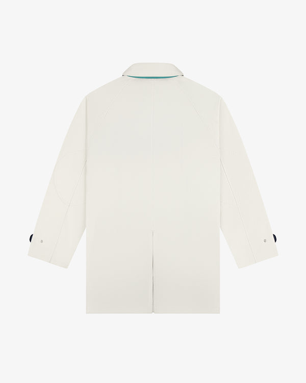 Sailing Jacket in white, long-sleeve style, displayed from the back on a plain white background.