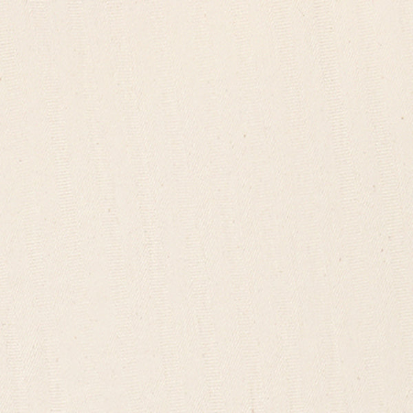 Cream-colored Single Pleated Pant in textured fabric, featuring a repeated pattern of subtle, wavy lines.