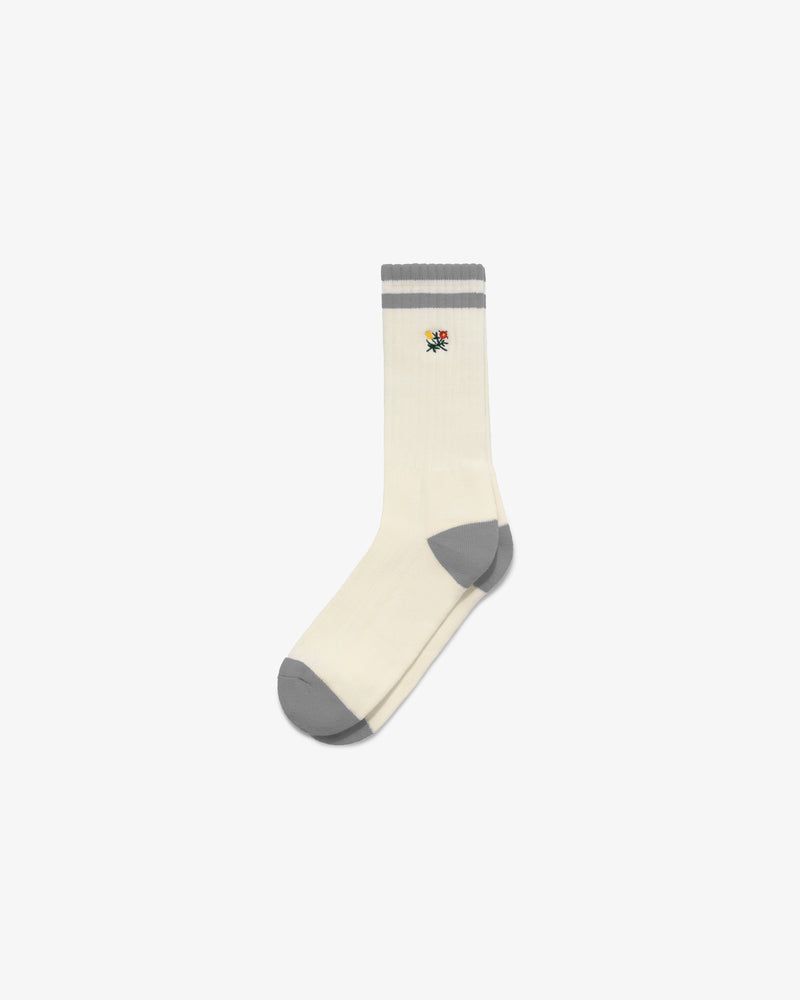 Striped  Crest  Sock