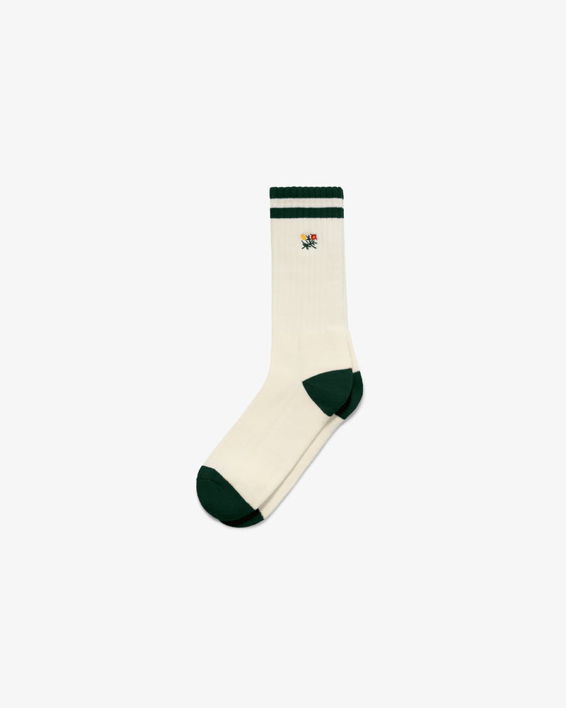 Striped  Crest  Sock