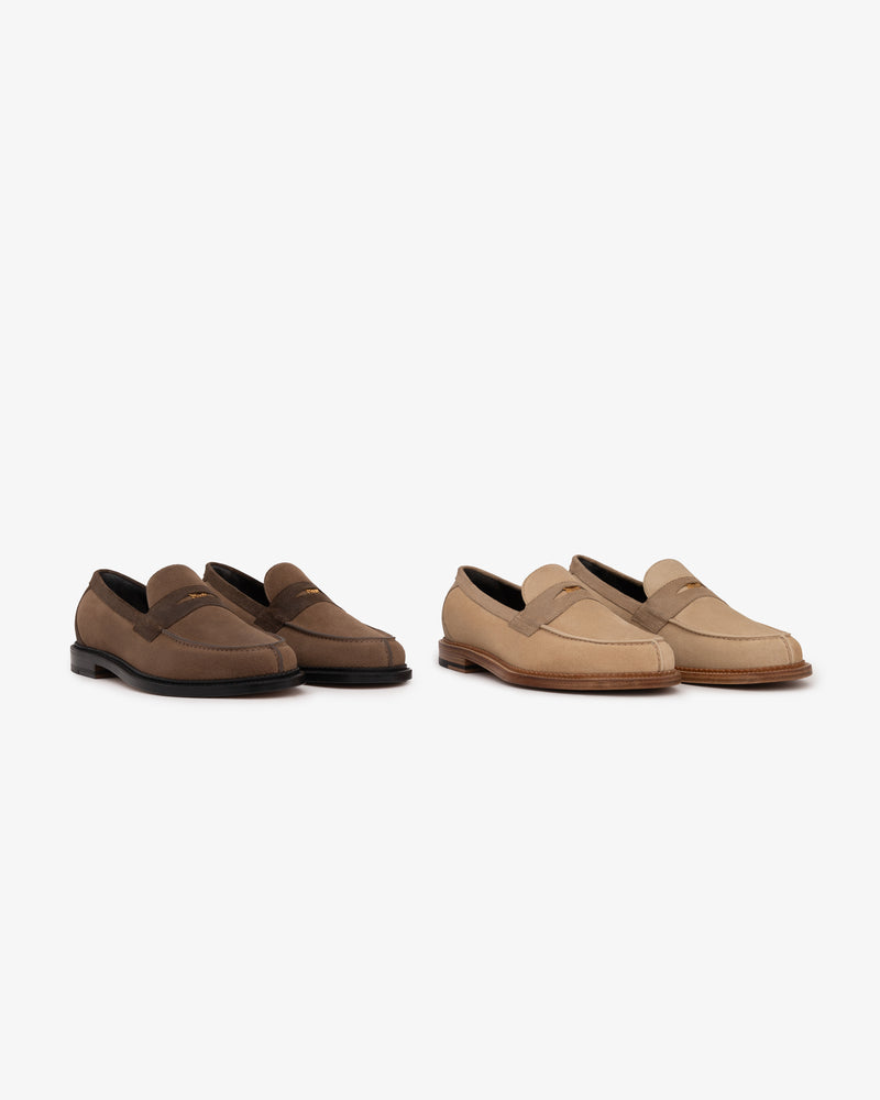 Suede Queens Crest Loafer