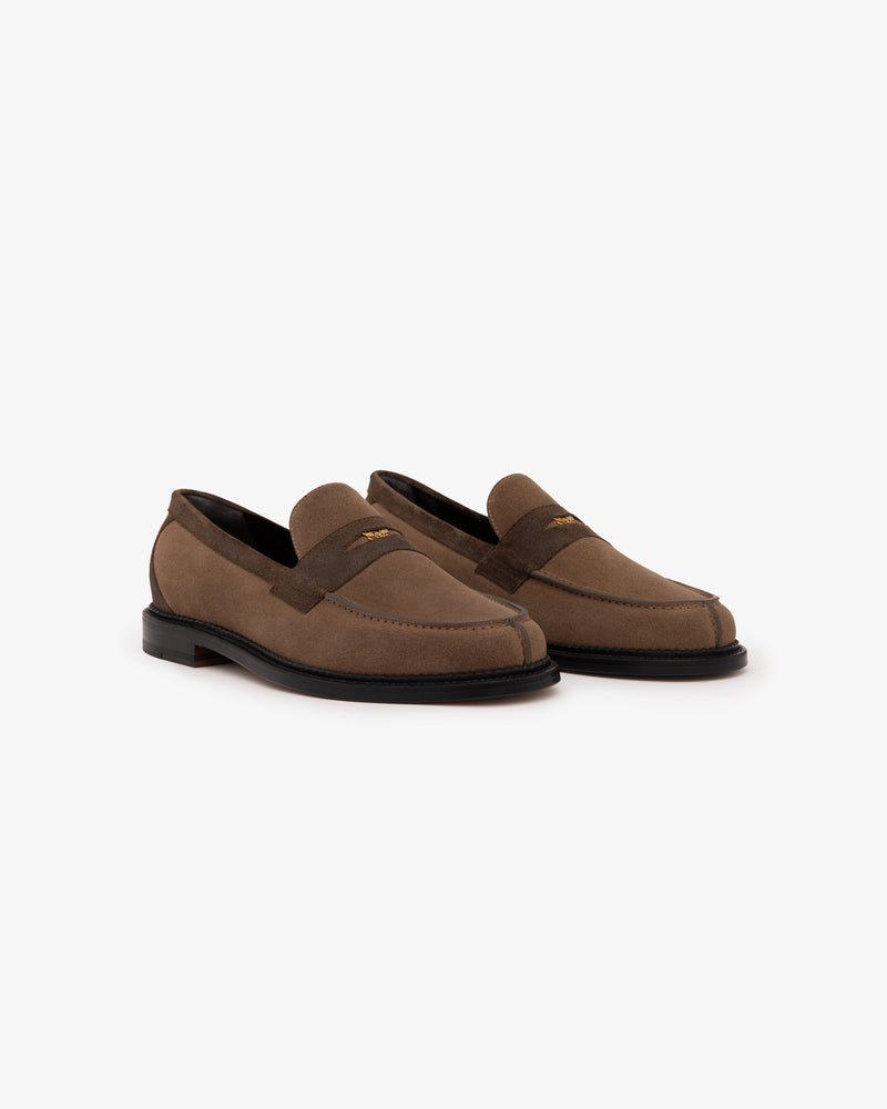 Suede Queens Crest Loafer