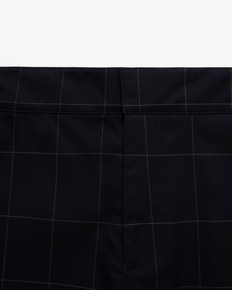 Windowpane Elasticated Waist Suit Trouser