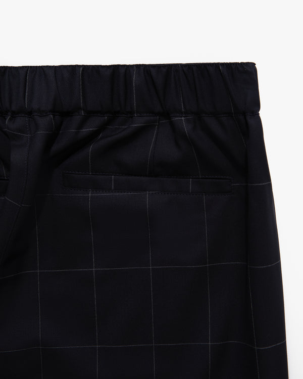 Windowpane Elasticated Waist Suit Trouser