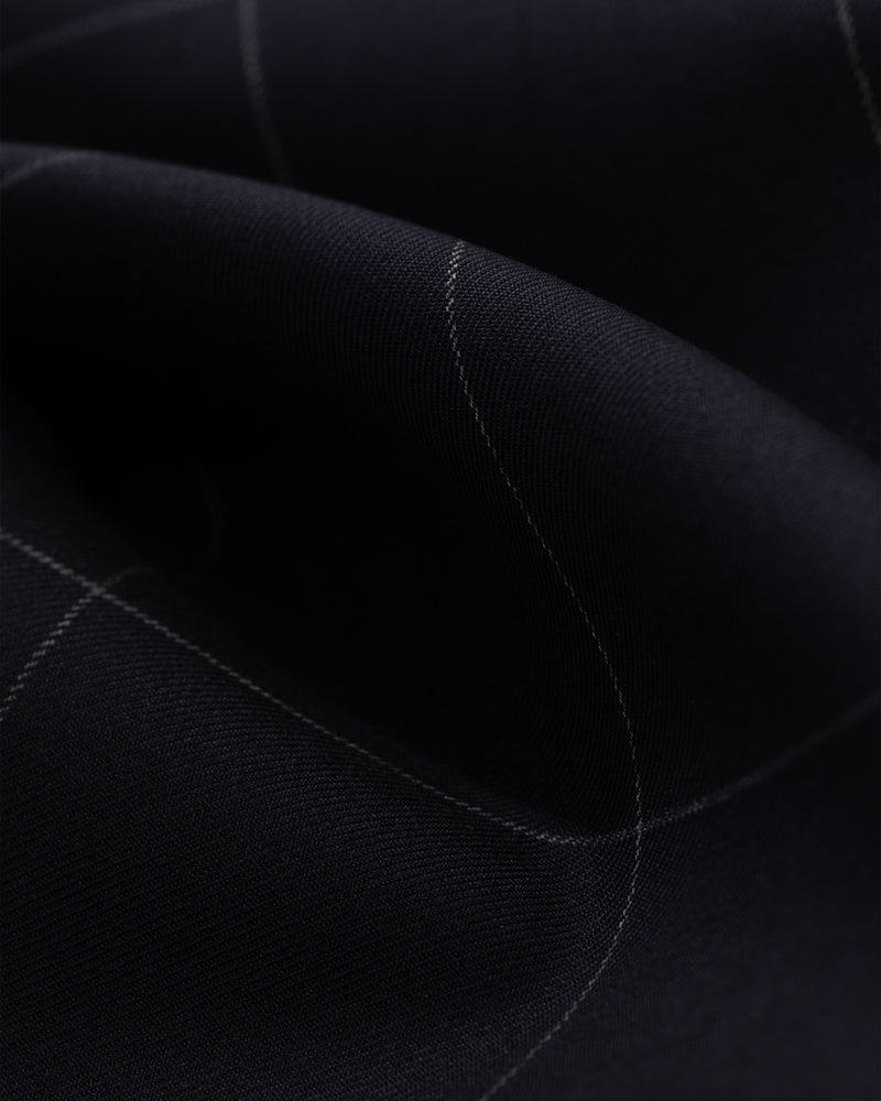 Windowpane Elasticated Waist Suit Trouser