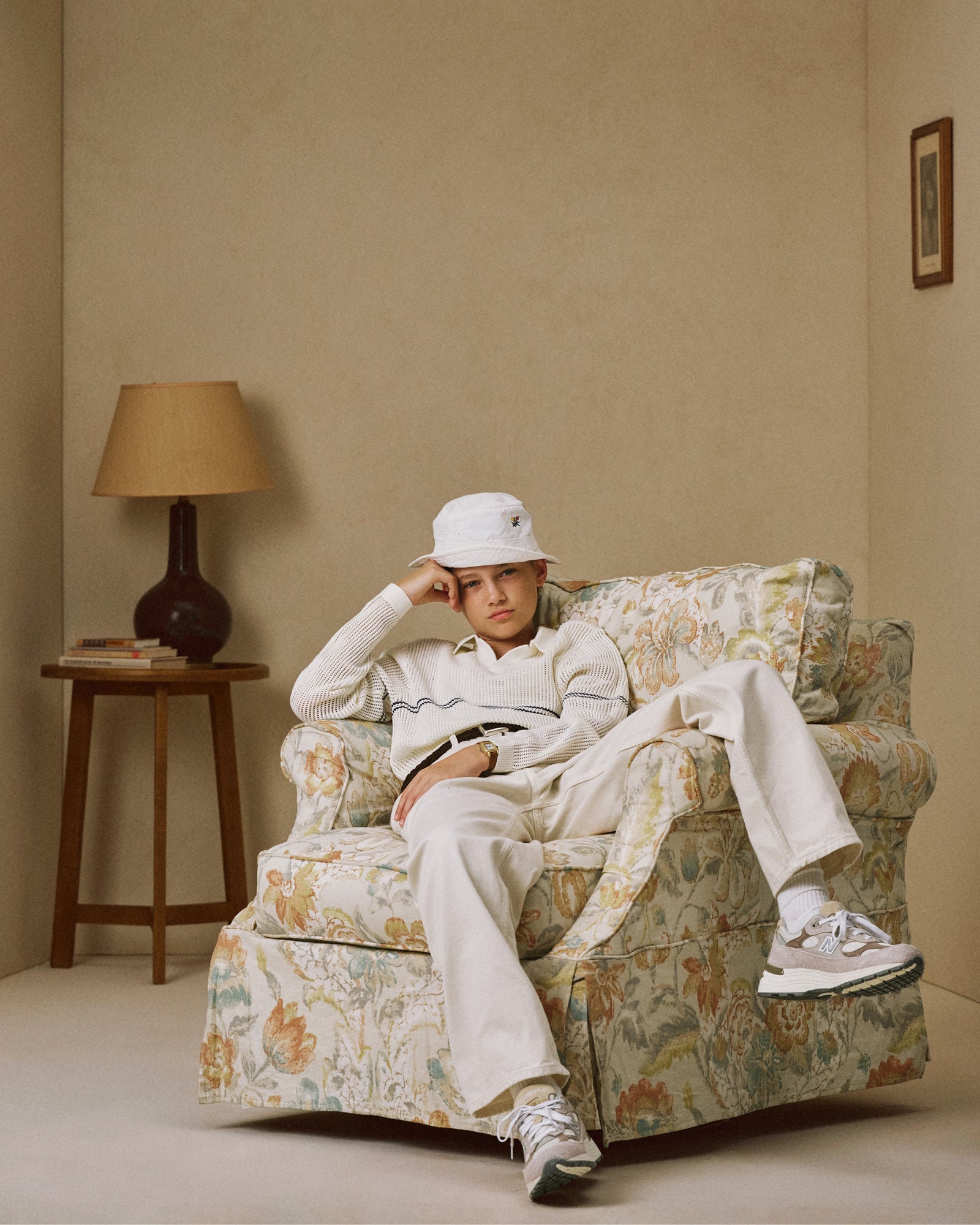 Long-Sleeve Mesh Knit Polo