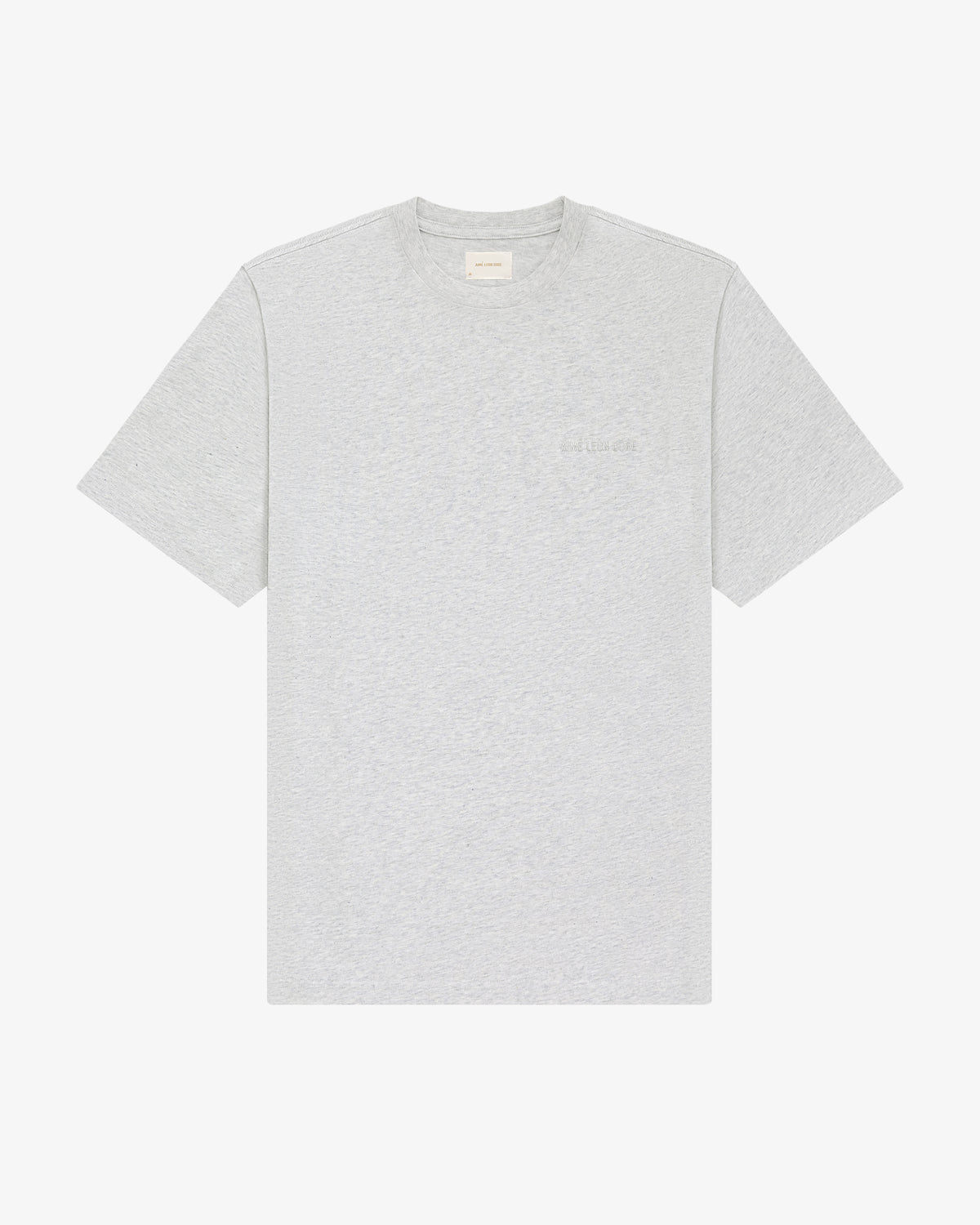 Tonal Logo Tee in light gray, short-sleeve, laid flat on a white background.
