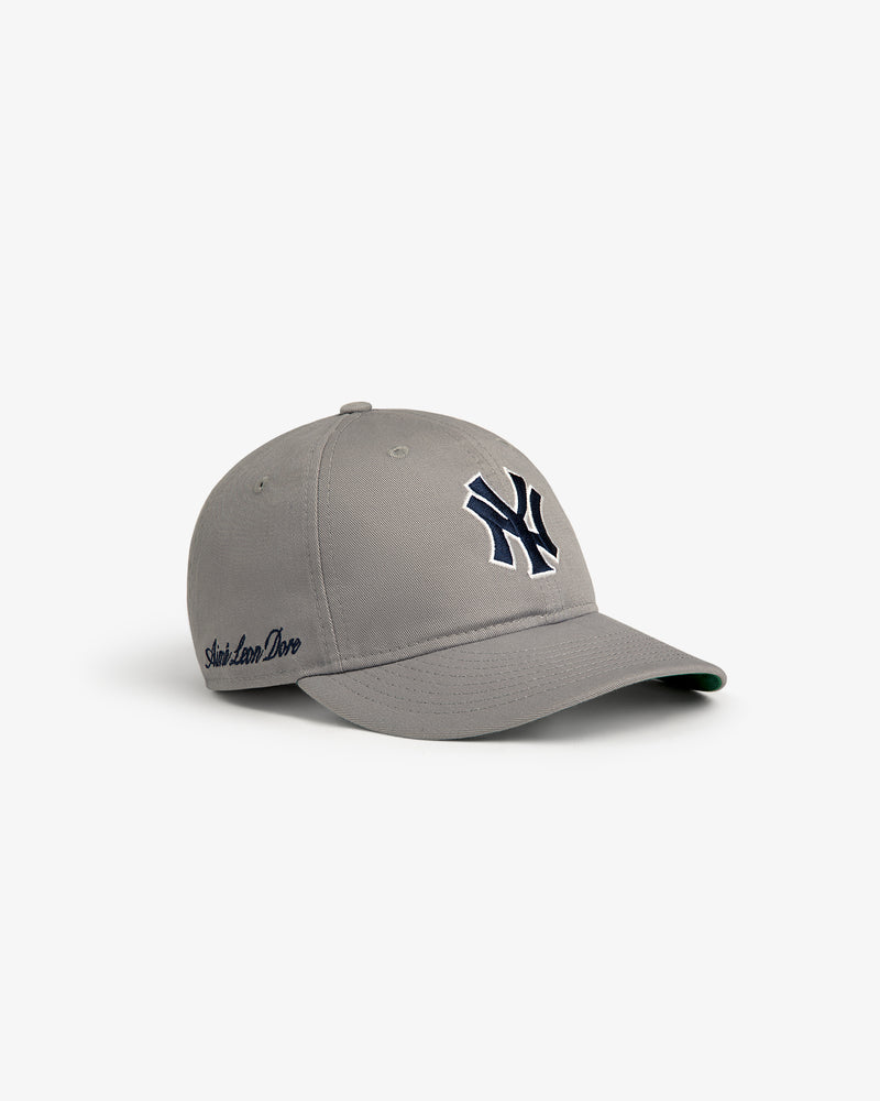Gray ALD / New Era Yankees Retro Fit Hat with dark blue NY logo and Saint Louis Dive text on the side.