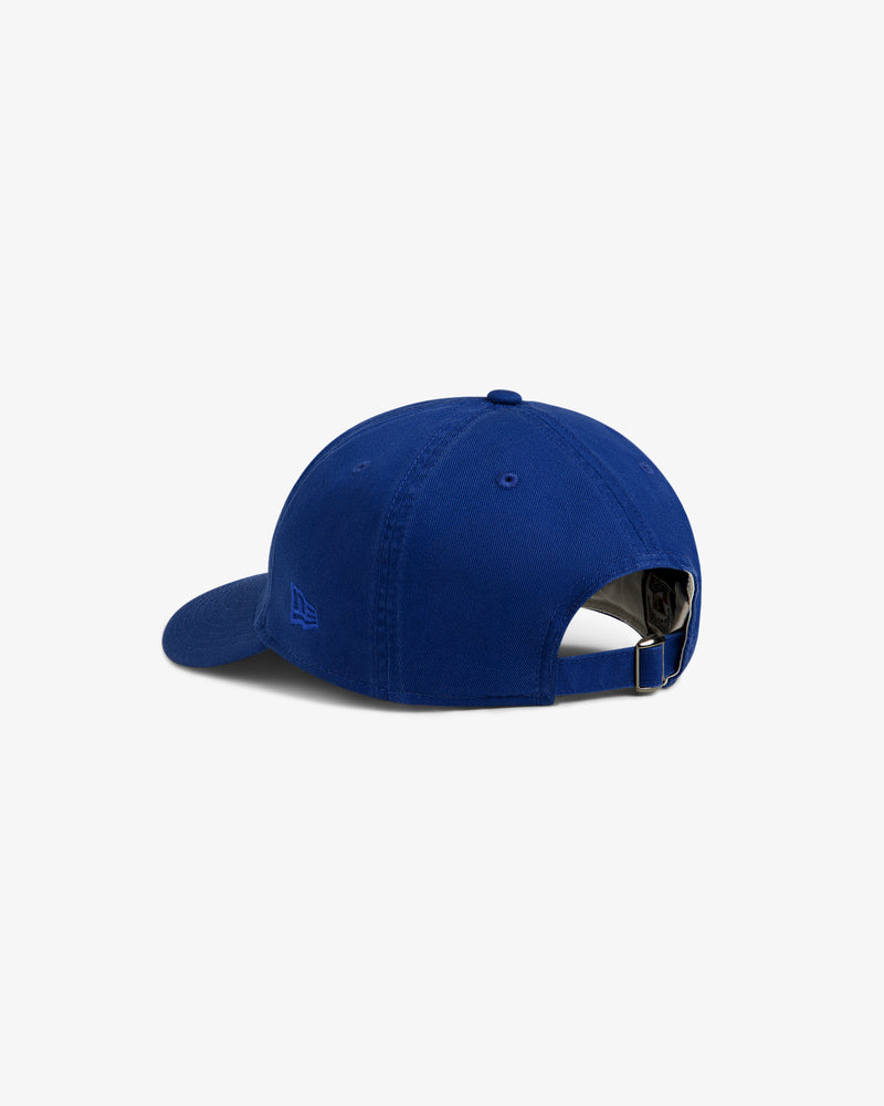 ALD / New Era Mets Retro Fit Hat in blue, shown from the back with adjustable strap and small left-side logo.