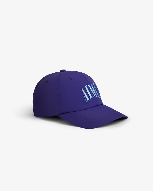 Nylon Crusher Hat with AIME in large, light blue letters on the front, shown on a white background.