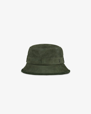 Perforated Suede Bucket Hat