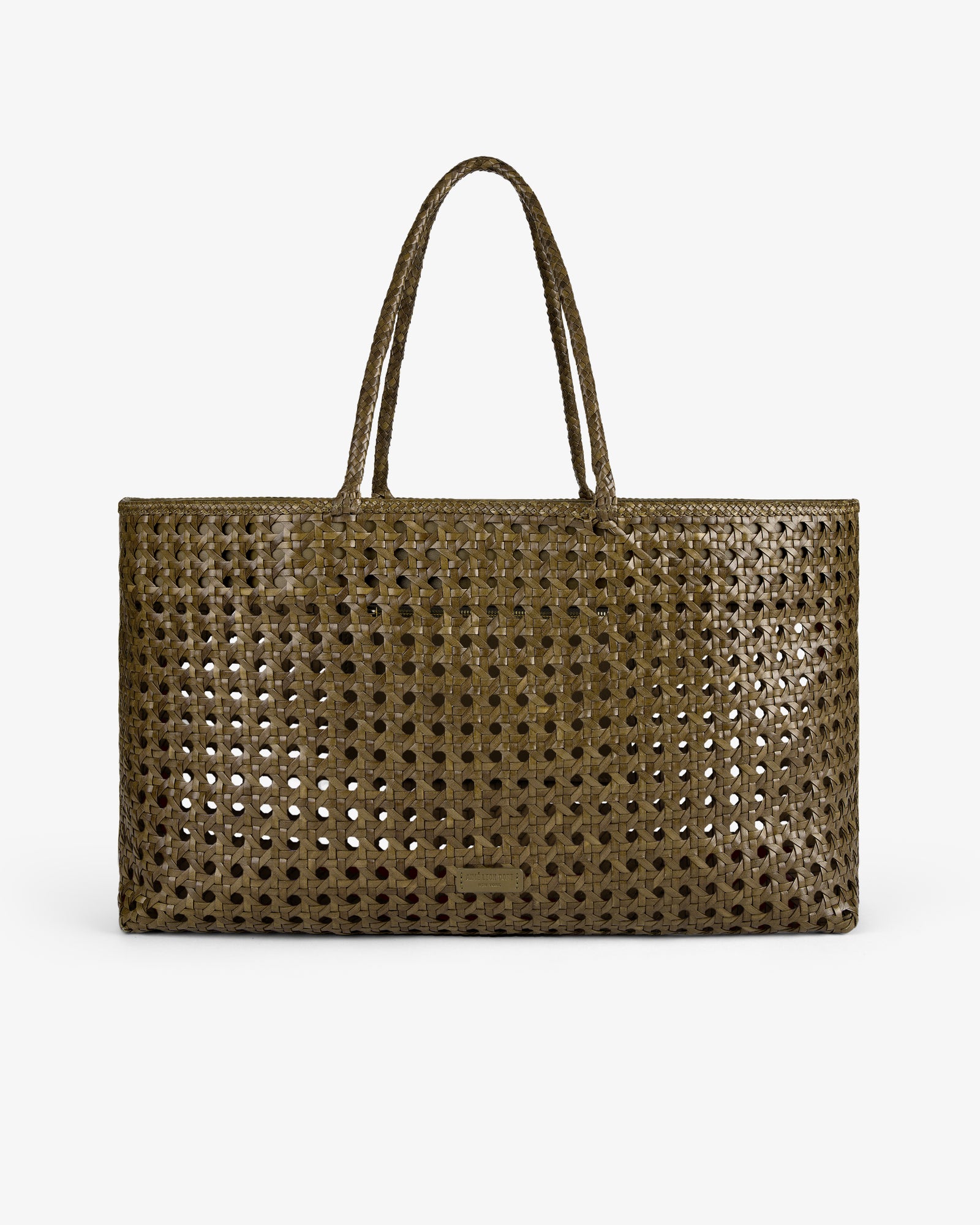 Aime Leon Dore 2wayトートバッグ オリーブ Woven Leather Tote Bag – Aimé Leon Dore